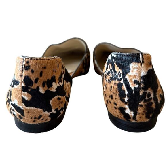 Vince Camuto Kordie Brown Black Cow Fur Flats Slip On Size 39 / 8.5 - Picture 6 of 6